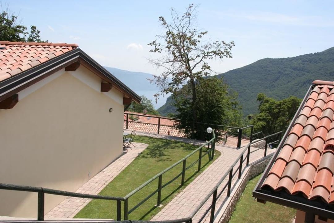 Blick von den oberen Appartements Residence La Quiete