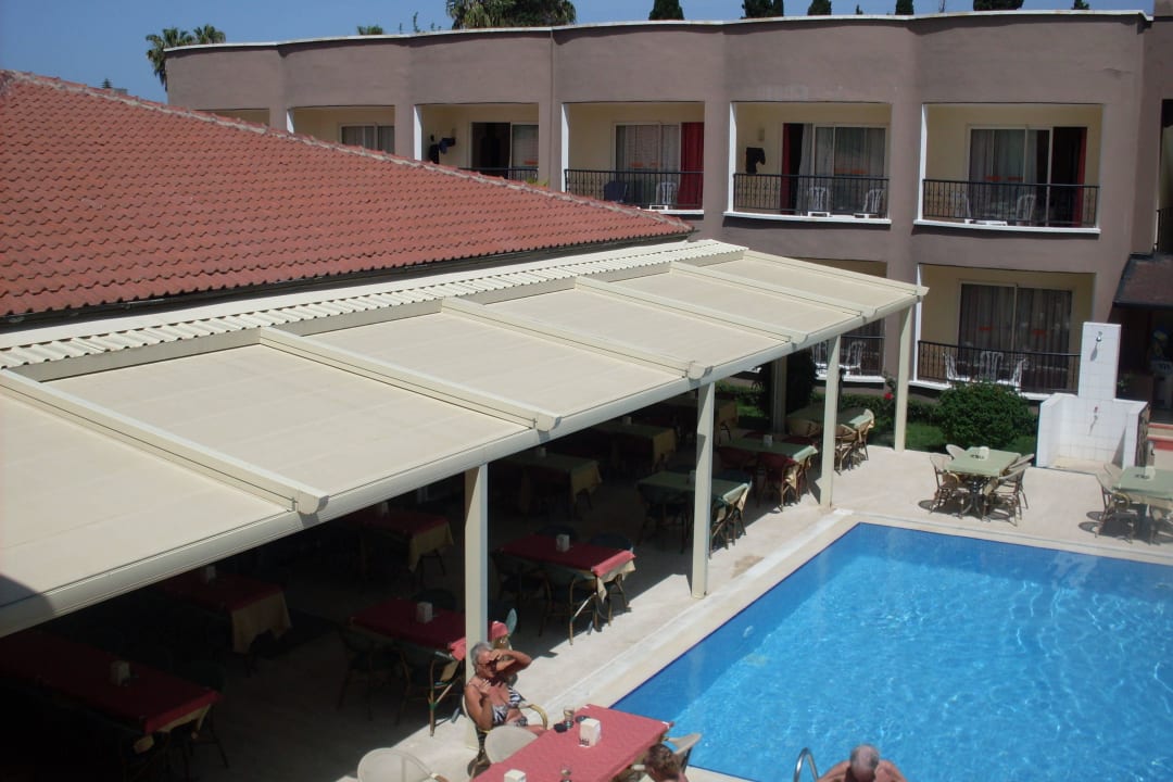 Blick zum Restaurant Sayanora Hotel
