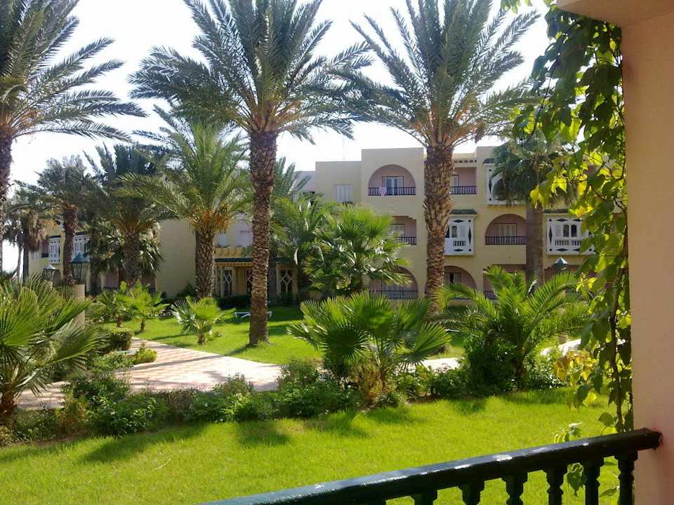 Terrassenausblick Houda Golf & Beach Club