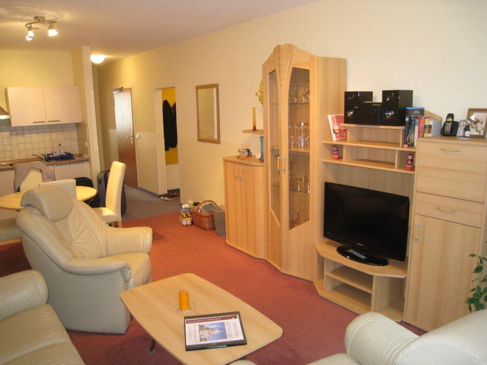 Wohn-Esszimmer und Küche Aparthotel Münzgasse