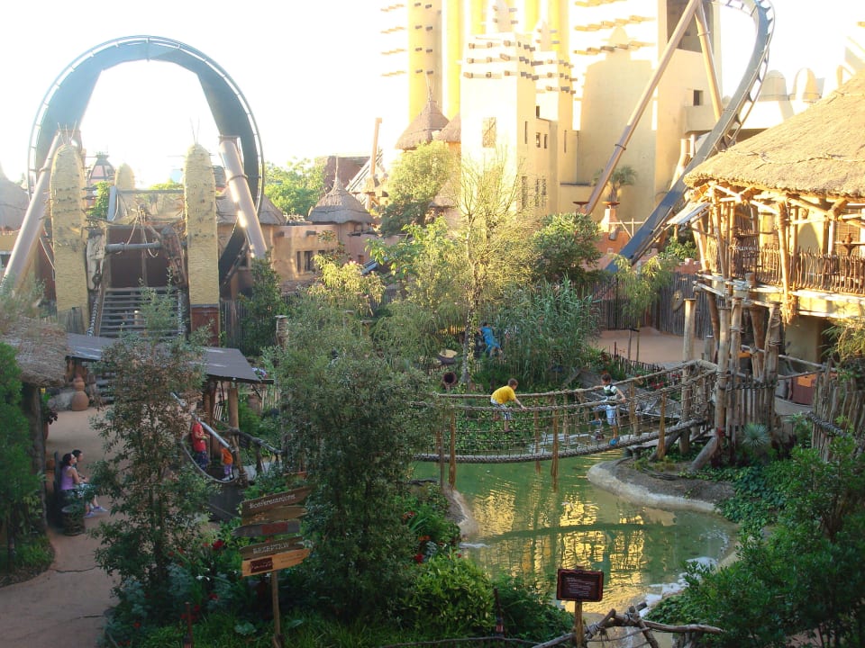 Aussicht vom Balkon Hotel Matamba - Phantasialand Erlebnishotel