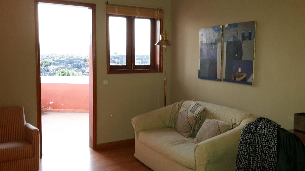 Blick vom Bett zur Terasse Finca de la Florida