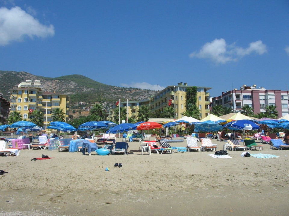 Ansicht Hotelstrand Hotel Kleopatra Dreams Beach
