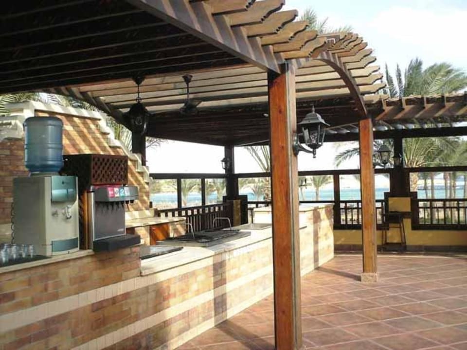 Partial view outside seating and grill area buffet Jaz Solaya