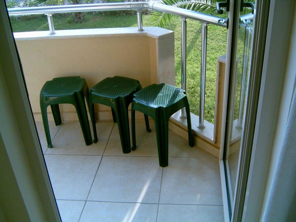 Sitzgelegenheit auf dem Balkon Hotel Orfeus Park