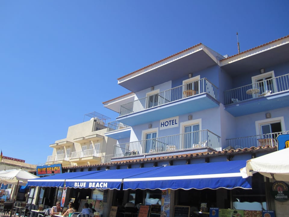 Hotel Blue Beach vom Strand aus Hotel Sa Roqueta