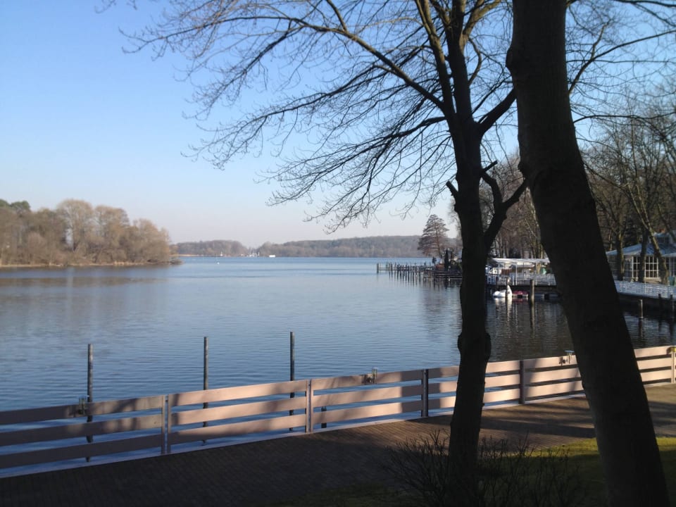 Ausblick aus dem Zimmerbalkon Seehotel Grunewald