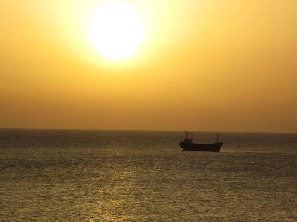 Sonnenuntergang vor dem Venus Beach Venus Beach