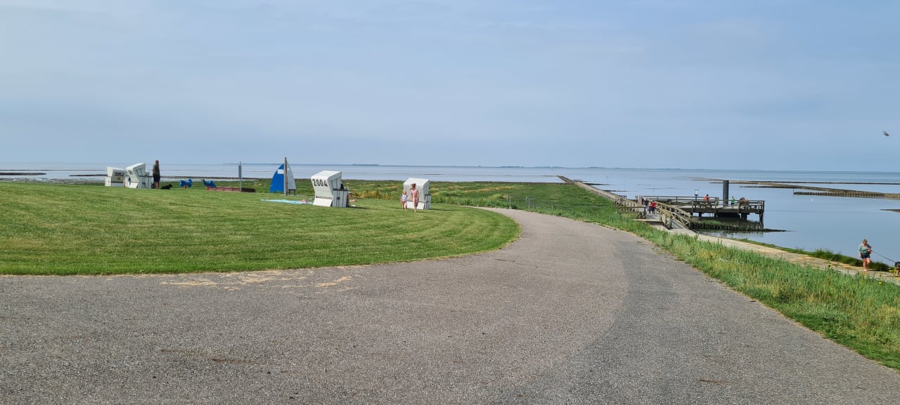 Strand Ferienhaus Hemenswarft direkt an der Nordsee mit Meerblick