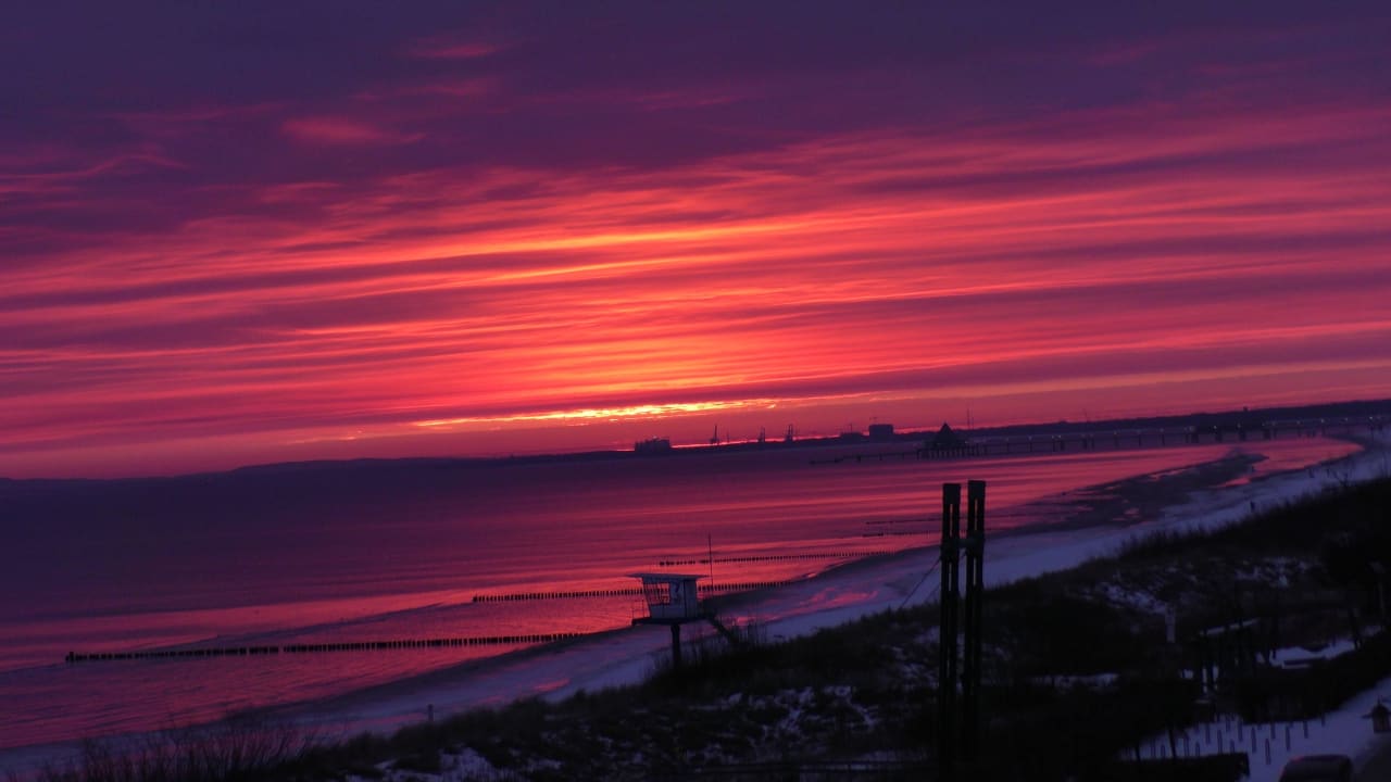 Blick von Zimmer SEETELHOTEL Kaiserstrand Beachhotel