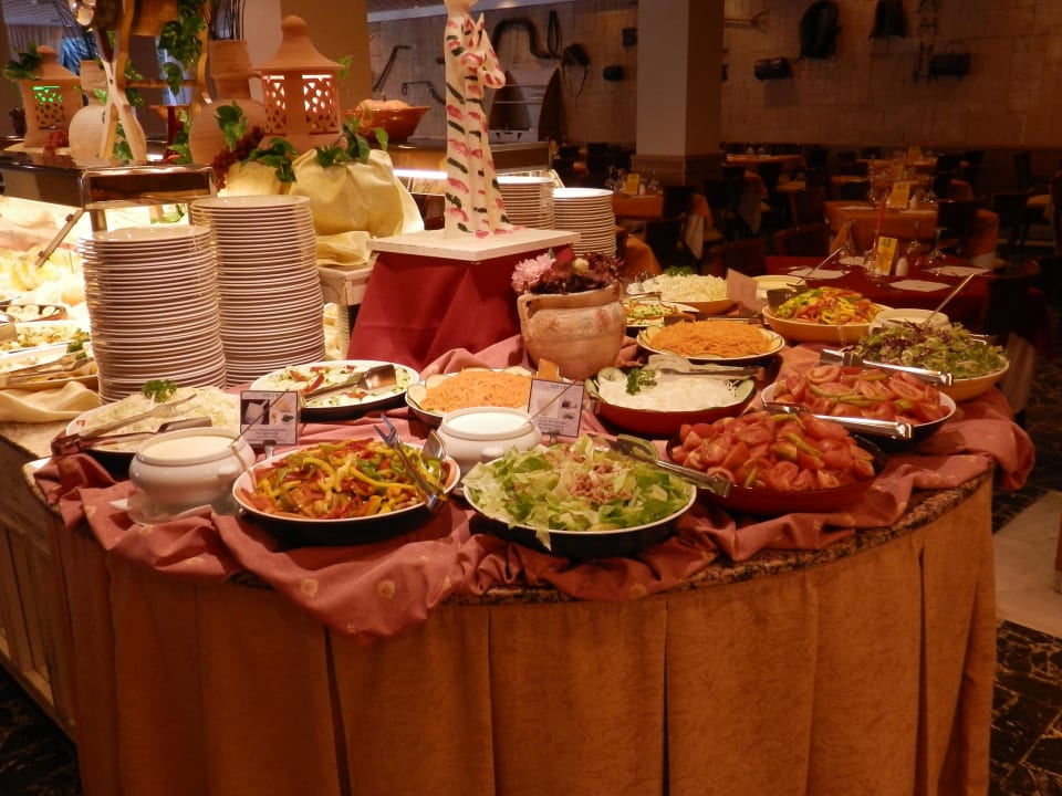 Ein Teil des Salatbüffets Valentin Reina Paguera