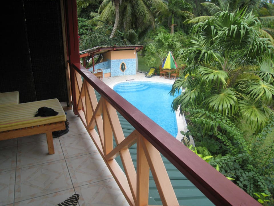 Blick von der Terrasse des Superior Zimmers La Diguoise