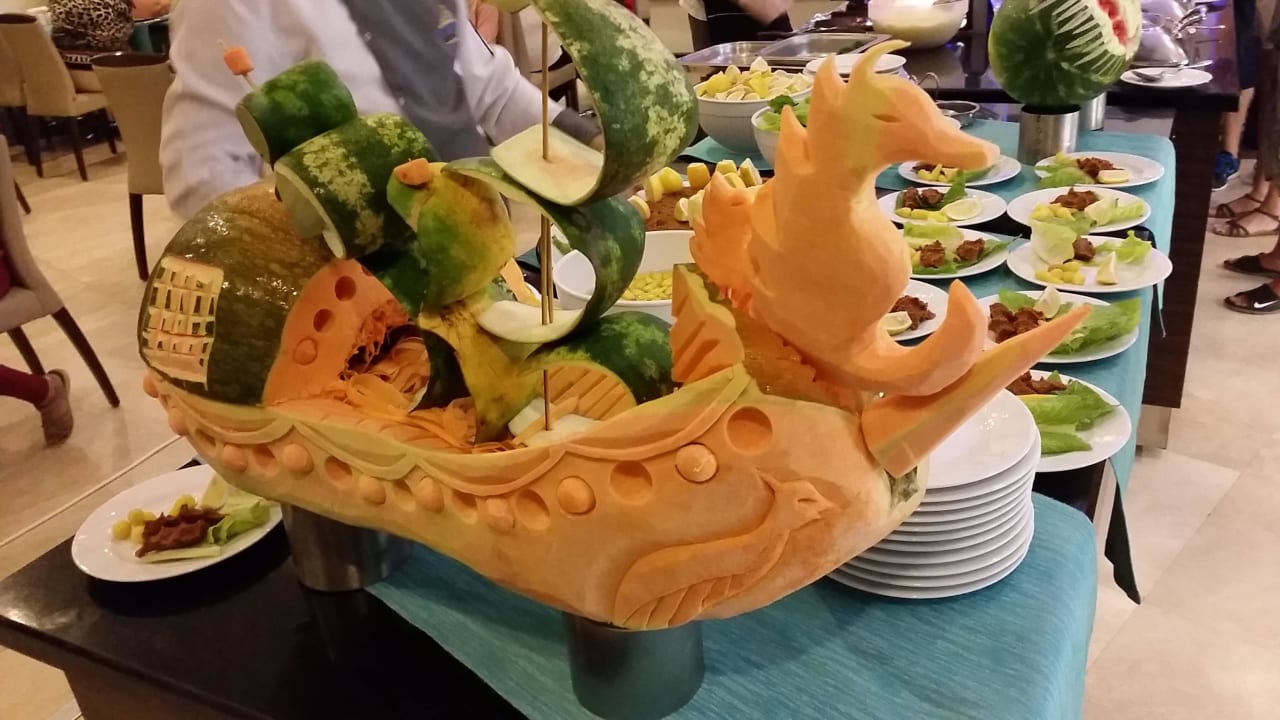 Wirklich tolle Dekoration am Buffet Side Prenses Resort & Spa