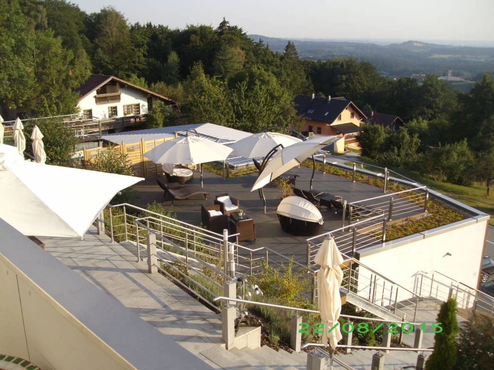 Terrasse Thula Wellnesshotel Bayerischer Wald