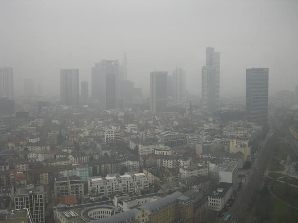 Leider etwas nebelig Frankfurt Marriott Hotel