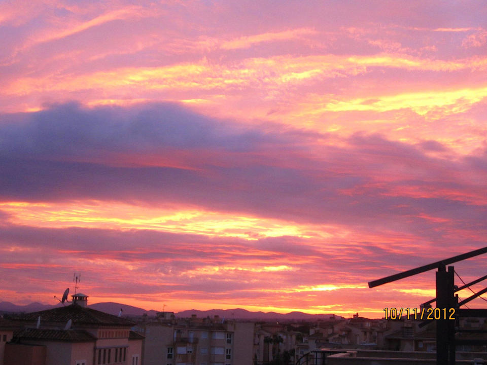 Ein Urlaubstag geht Perfet zu Ende beim Grillen Ferienwohnung Penthouse