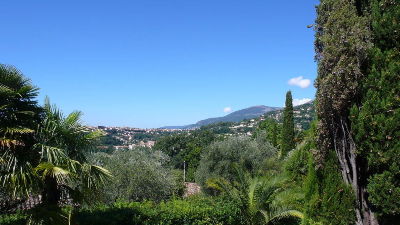 Blick Richtung Vence B&B Les Cypres de Vence