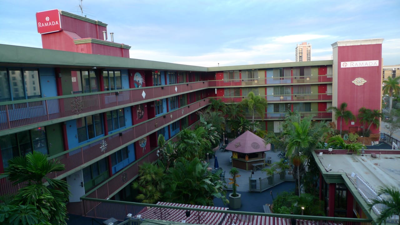 Blick vom Zimmer Ramada Downtown Hollywood  Hotel
