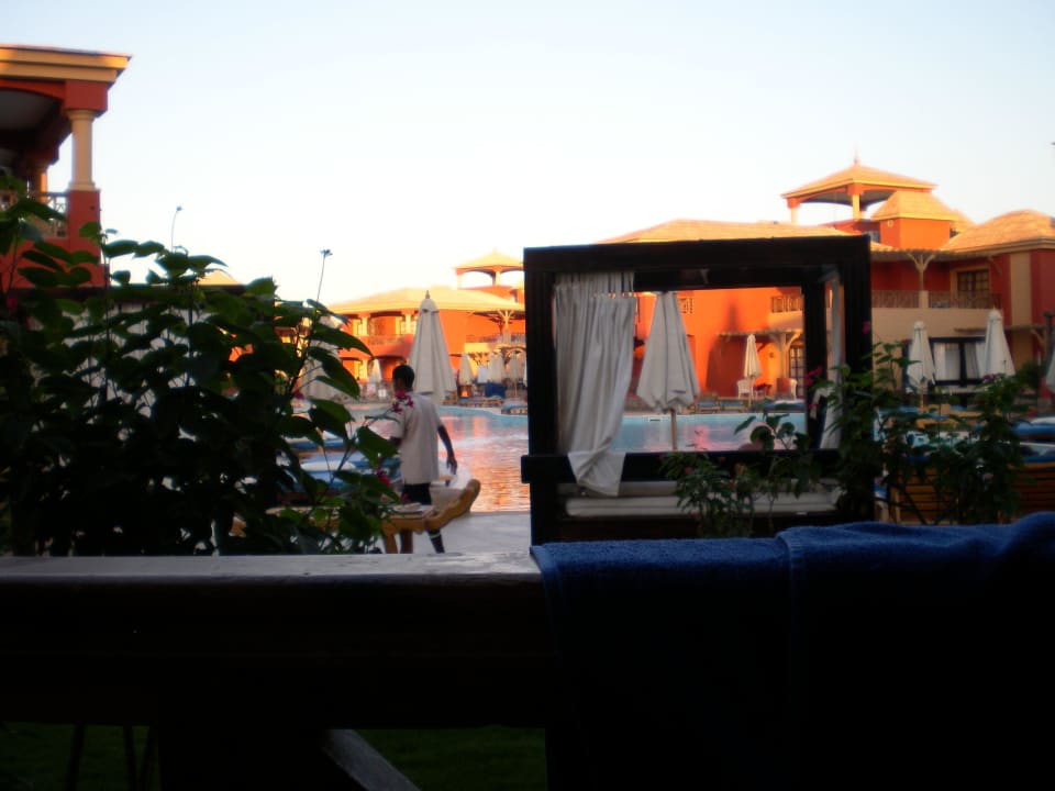 Blick von der Terrasse Pickalbatros Alf Leila Wa Leila Resort - Neverland Hurghada