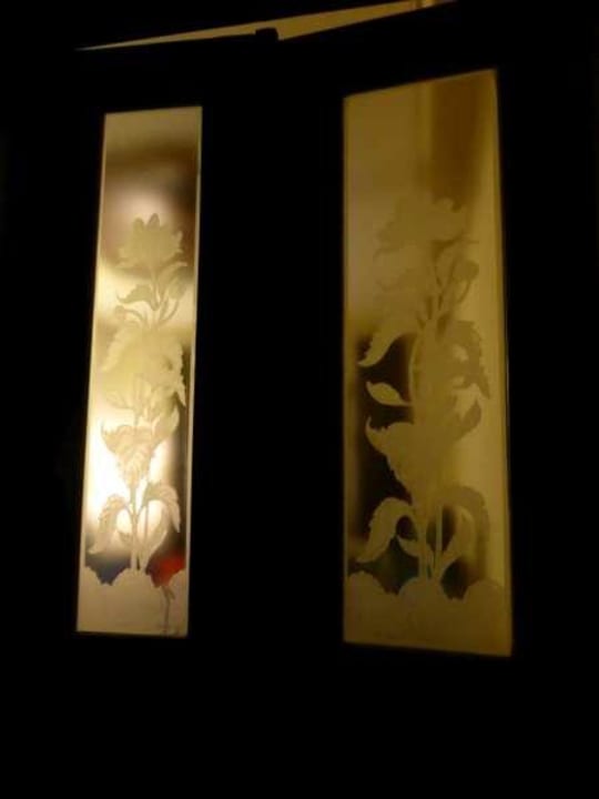 Türfenster zum Wohnzimmer The Art House