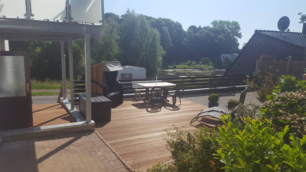 Terrasse Ferienwohnung Am Polierteich