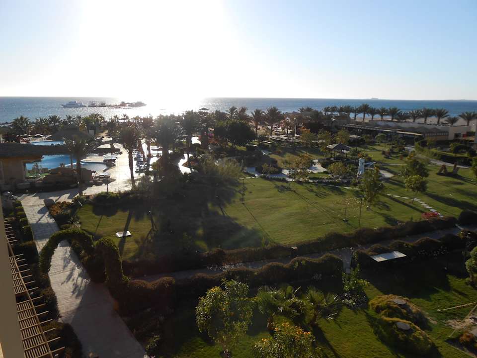 Ausblick vom Zimmer Amwaj Beach Club Abu Soma Resort