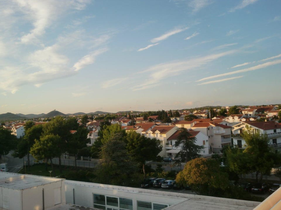 Ausblick vom Balkon Hotel Olympia