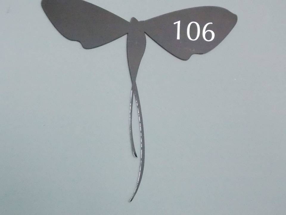 Sign beside your door Hotel Tiszavirág Szeged