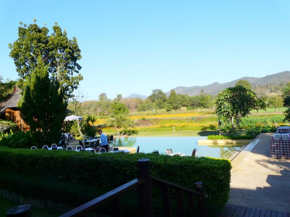 Pool mit Landschaftsblick Hotel Belle Villa Resort Pai
