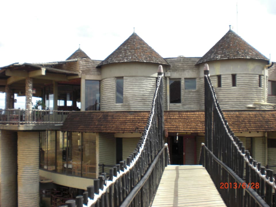 Restaurant und Bar mit Terrasse Salt Lick Safari Lodge