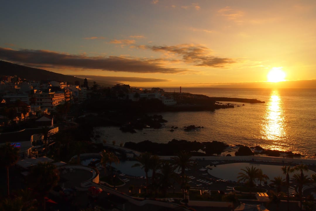 Blick vom Balkon auf Sonnenuntergang Hotel ValleMar
