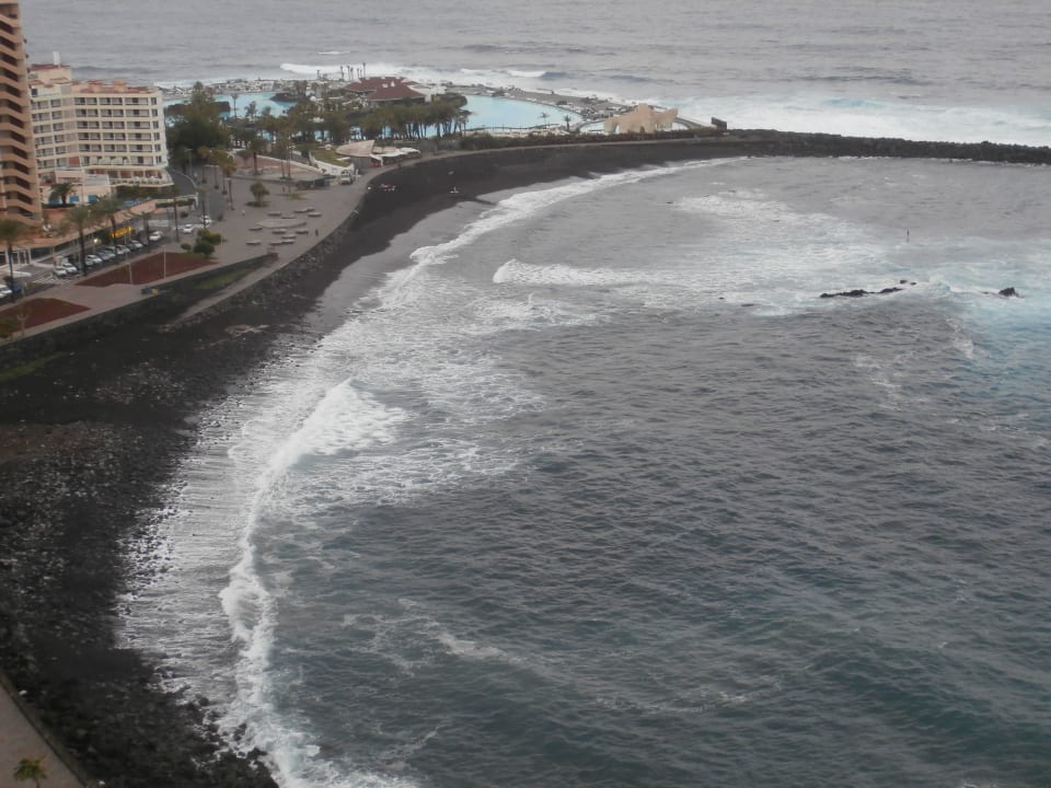 Blick auf Martianez-Strand Apartamentos Casablanca
