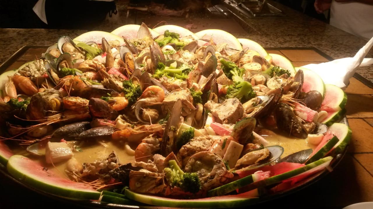 Scampi-Pfanne Hotel Riu Bambu