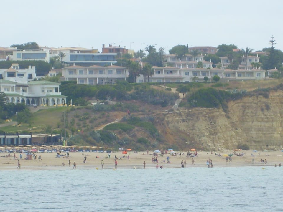 Clube Porto de Mos vom Atlantik aus gesehen Hotel Clube Porto Mos