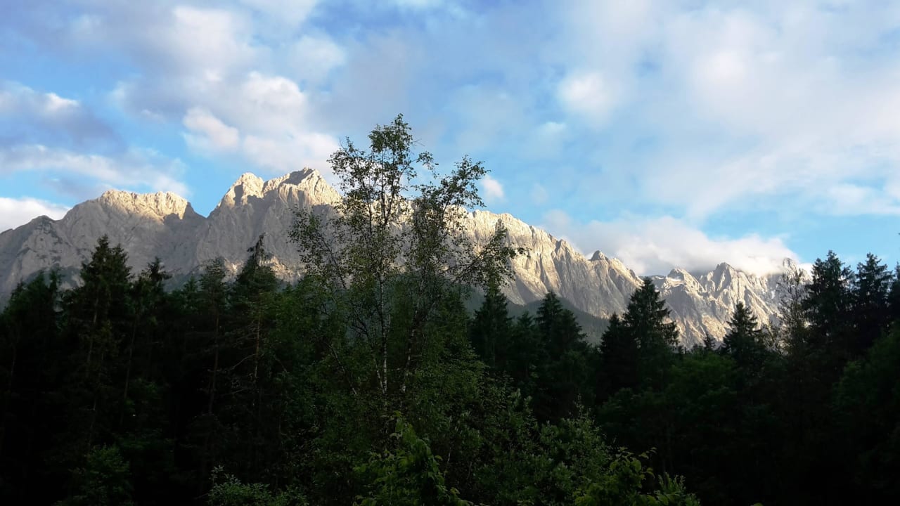 Ausblick beim Abendessen Hotel Am Badersee
