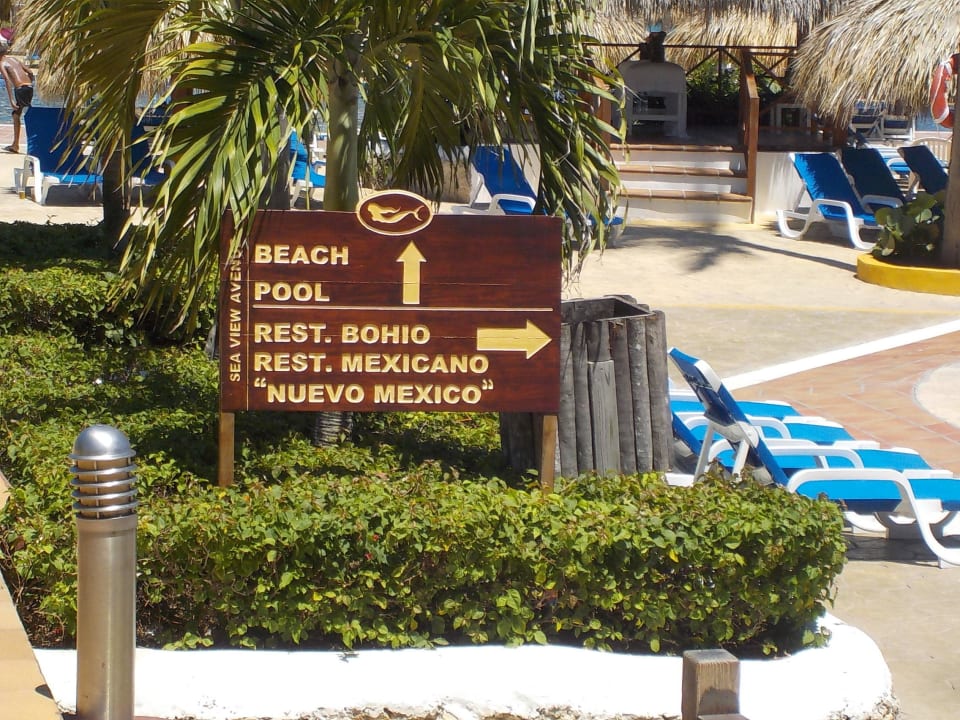 Hinweisschild Grand Sirenis Punta Cana Resort & Aquagames