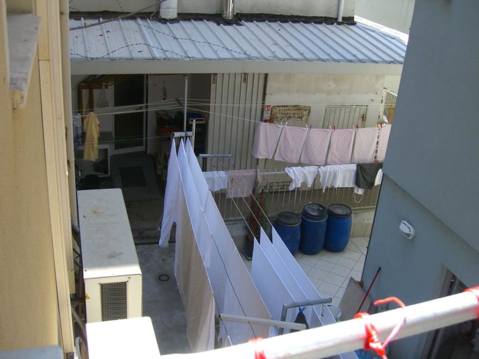 Ausblick zum Innenhof Hotel Asso