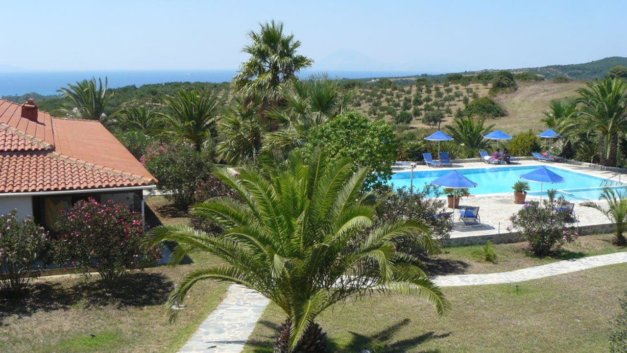 Blick vom Balkon Hotel Helidonia