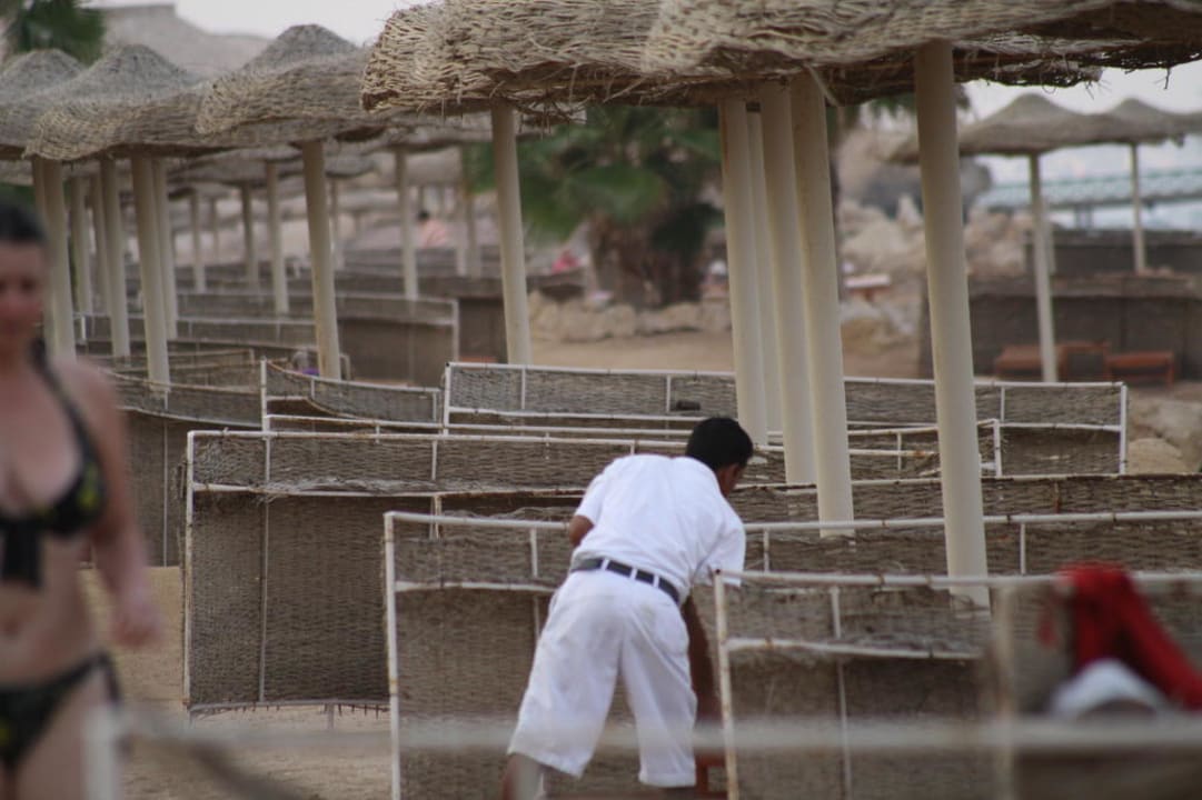 Aufräumen nach dem Sonnentag Pickalbatros Citadel Resort