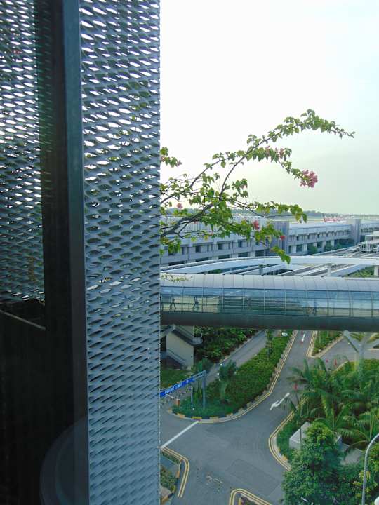 Ausblick Hotel Crowne Plaza Changi Airport