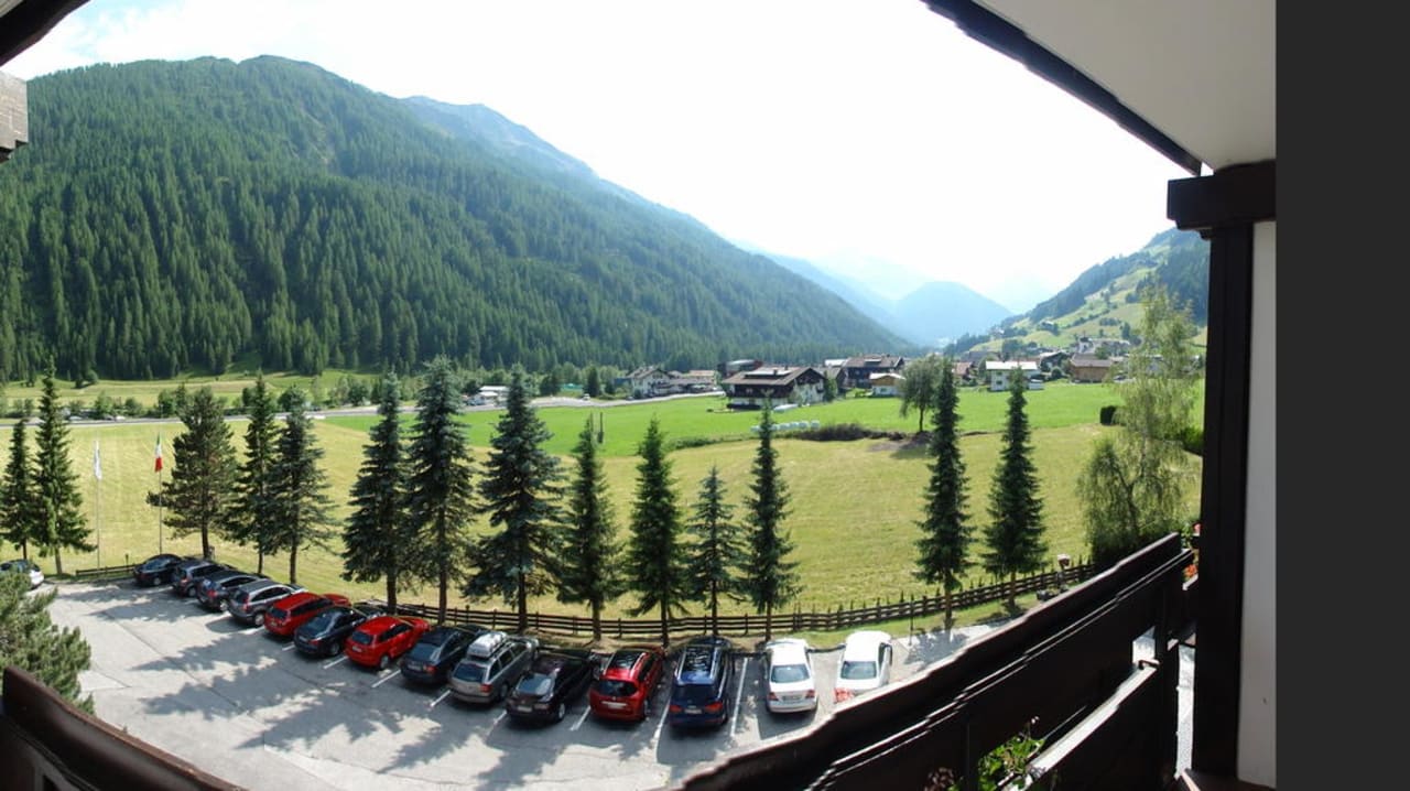 Blick vom Balkon 180 ° Hotel Alpenhof