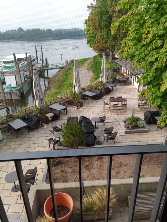 Ausblick Hotel Zollenspieker Fährhaus