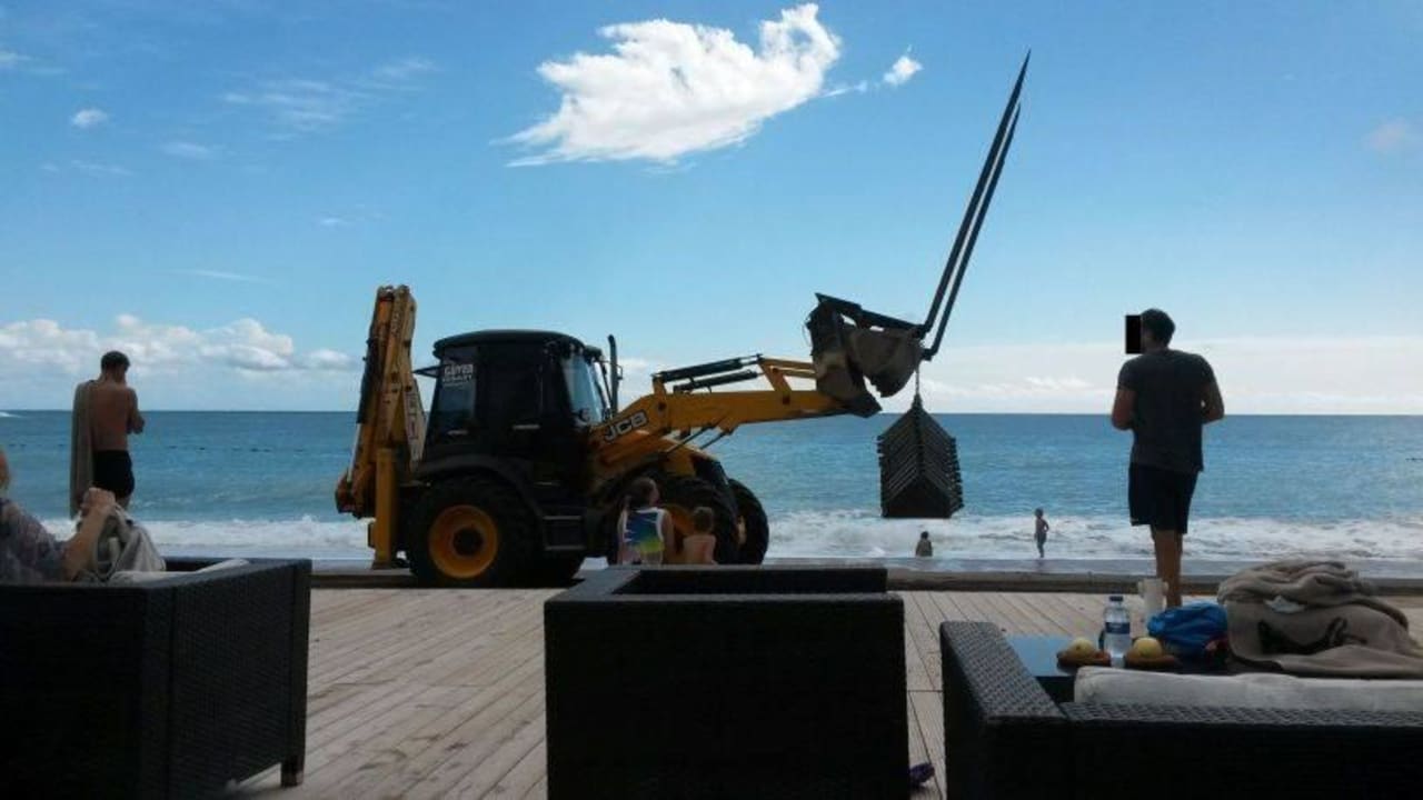 Baustellengefühl am Strand Rixos Premium Tekirova