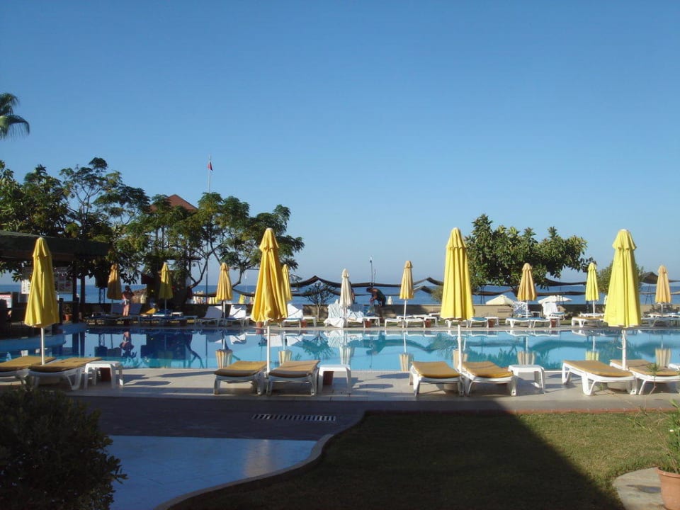 Aussicht Terrasse Zimmer 114 Senza Sunset Beach Hotel
