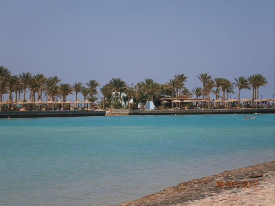 Lagune B mit Blick zur Insel mit Einstieg Arabia Azur Resort