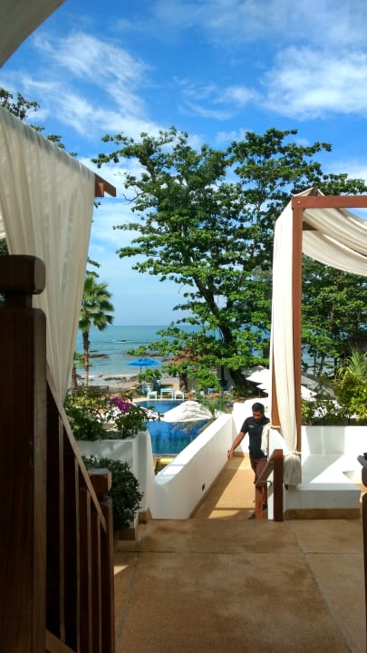 Beim Frühstück Ocean Breeze Resort