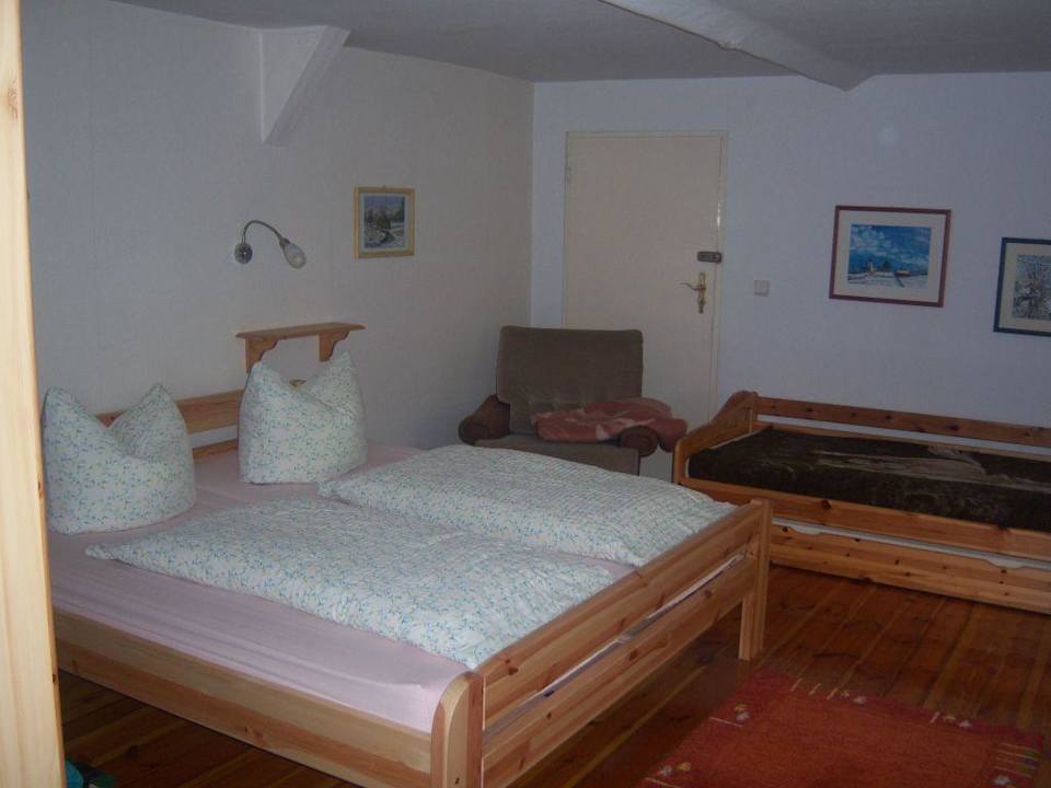 Ferienwohnung Schlafzimmer Pension Nopper