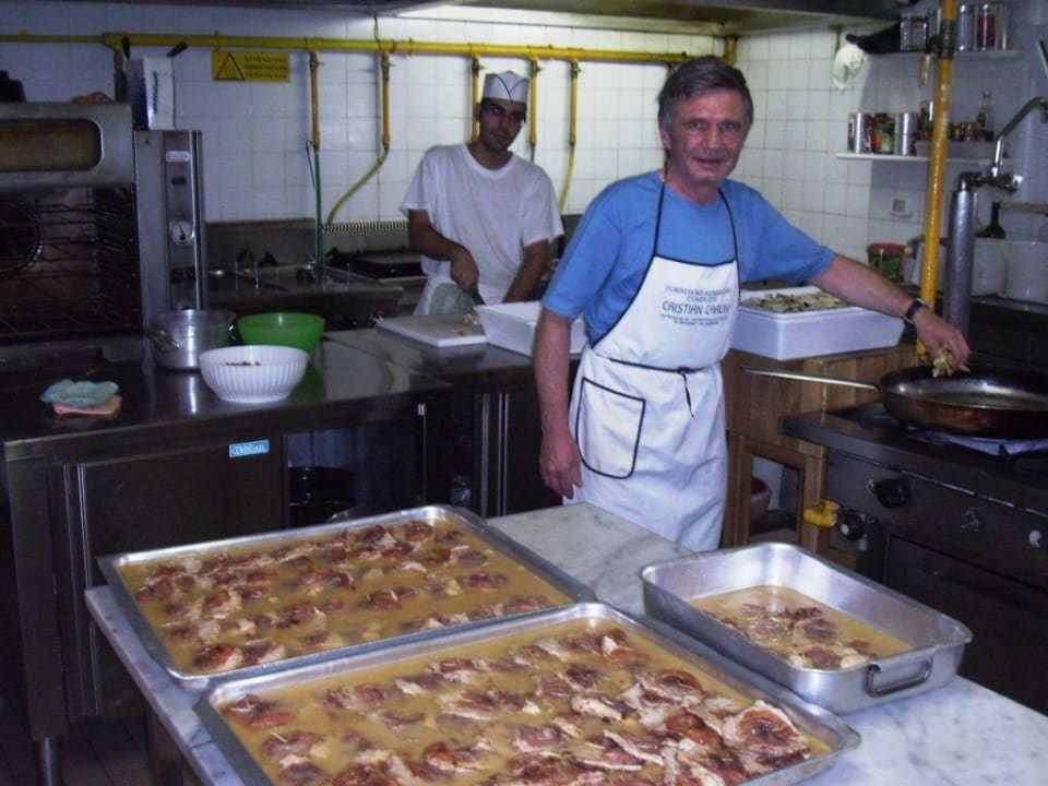 Hotel Giamaika - Koch Giancarlo in seinem Element Hotel Giamaika