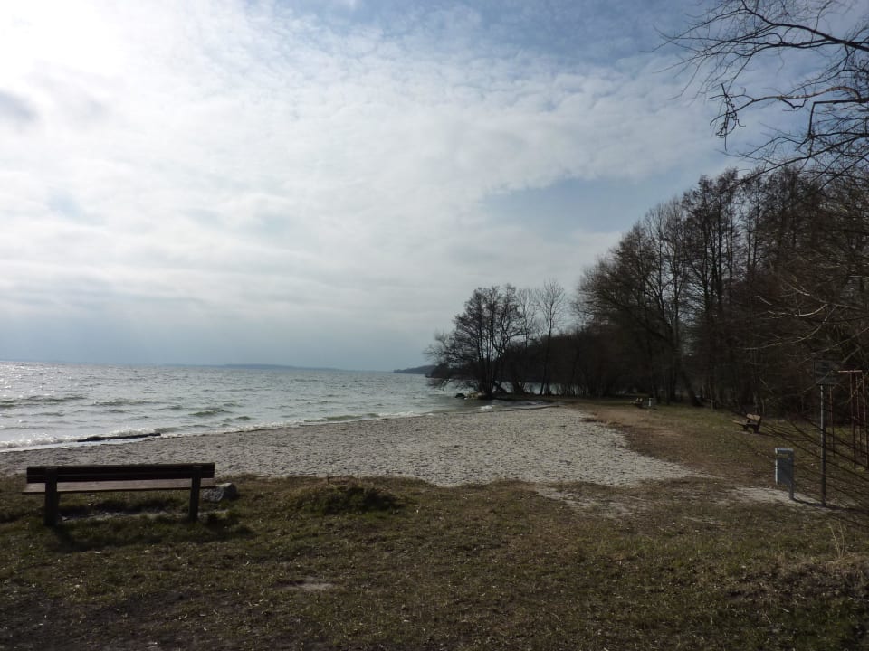 Der kleine Badestrand Seehotel Schloss Klink