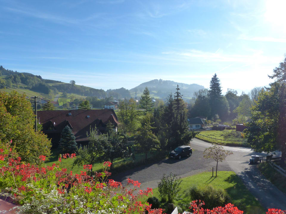 Blick vom Balkon Ferienhof Aichele